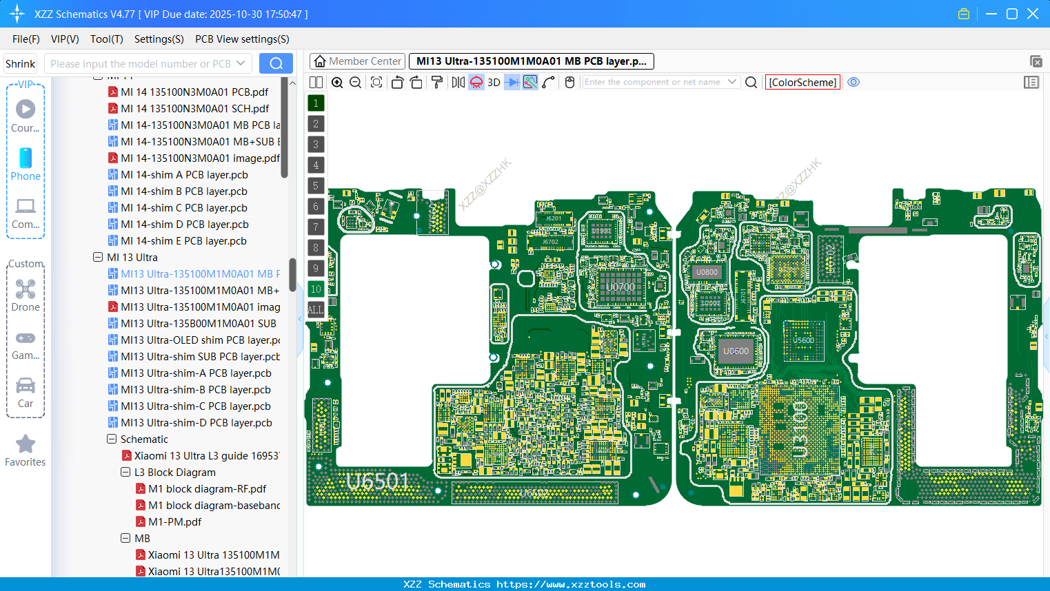 Xiaomi MI13 Ultra-135100M1M0A01 MB PCB Layer